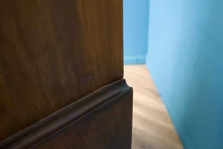 Pamono Vintage Art Deco Style Walnut Tallboy Linen Cabinet, 1950s><noscript><img width=