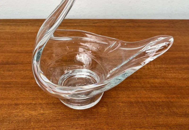 Discount Pamono Vintage Art Glass Swan-Shaped Bowl Vase
