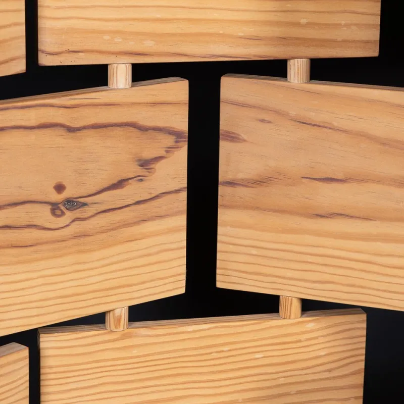Clearance Pamono Vintage Articulated Pine Screen, 1980