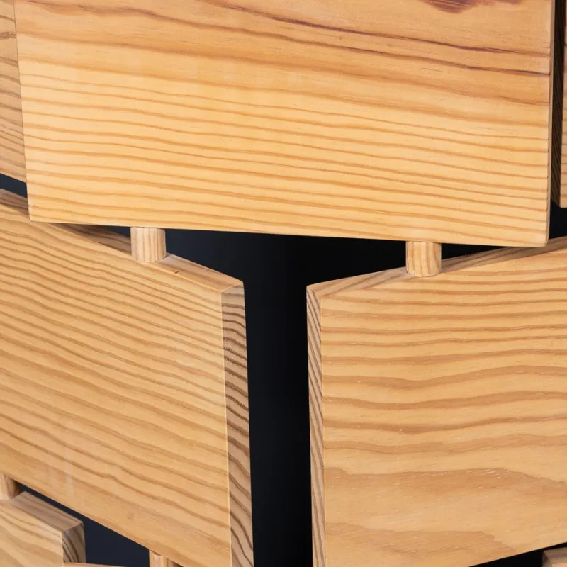 Clearance Pamono Vintage Articulated Pine Screen, 1980