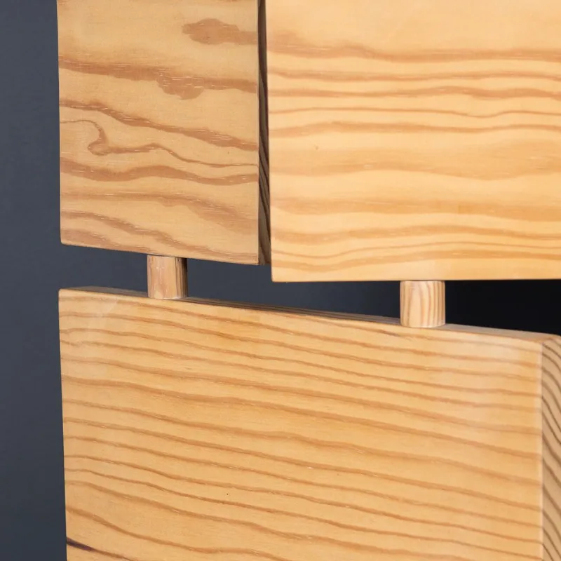 Clearance Pamono Vintage Articulated Pine Screen, 1980