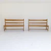 Pamono Vintage Ash Wood Benches, Set of 2> Benches