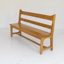 Pamono Vintage Ash Wood Benches, Set of 2><noscript><img width=
