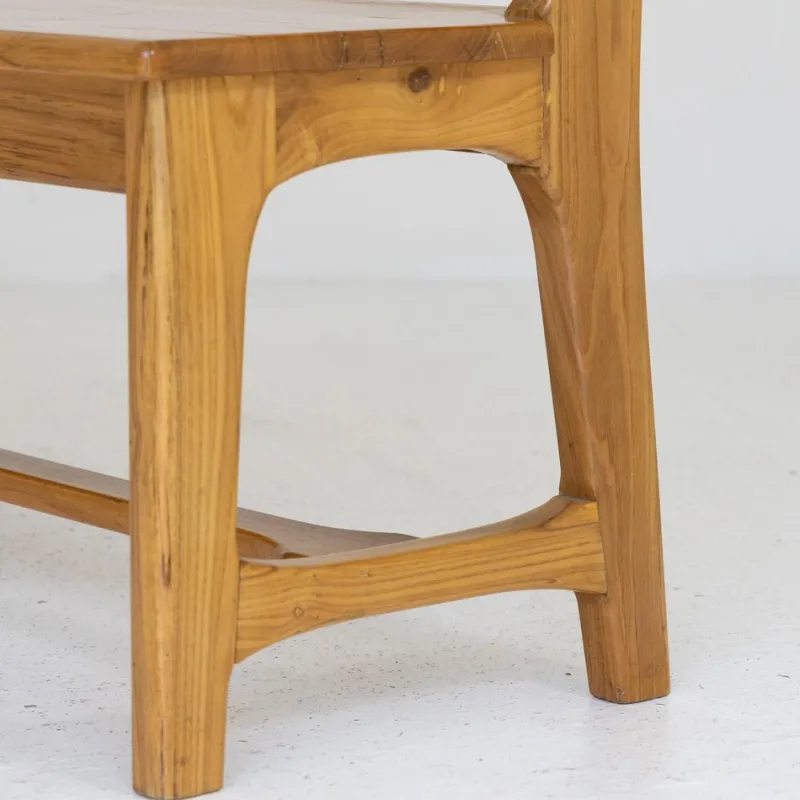 Pamono Vintage Ash Wood Benches, Set of 2> Benches