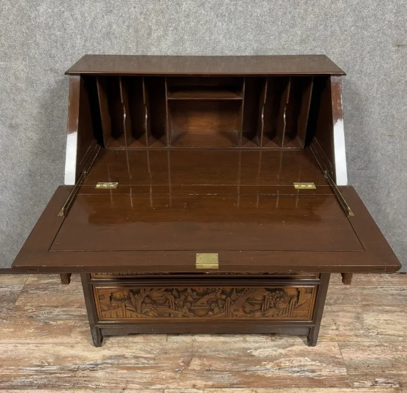 Hot Pamono Vintage Asian Secretaire in Camphor, 1950