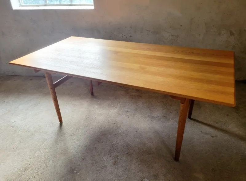 Pamono Vintage AT327 Dining Table in Oak by Hans J. Wegner for Andreas Tuck, 1967