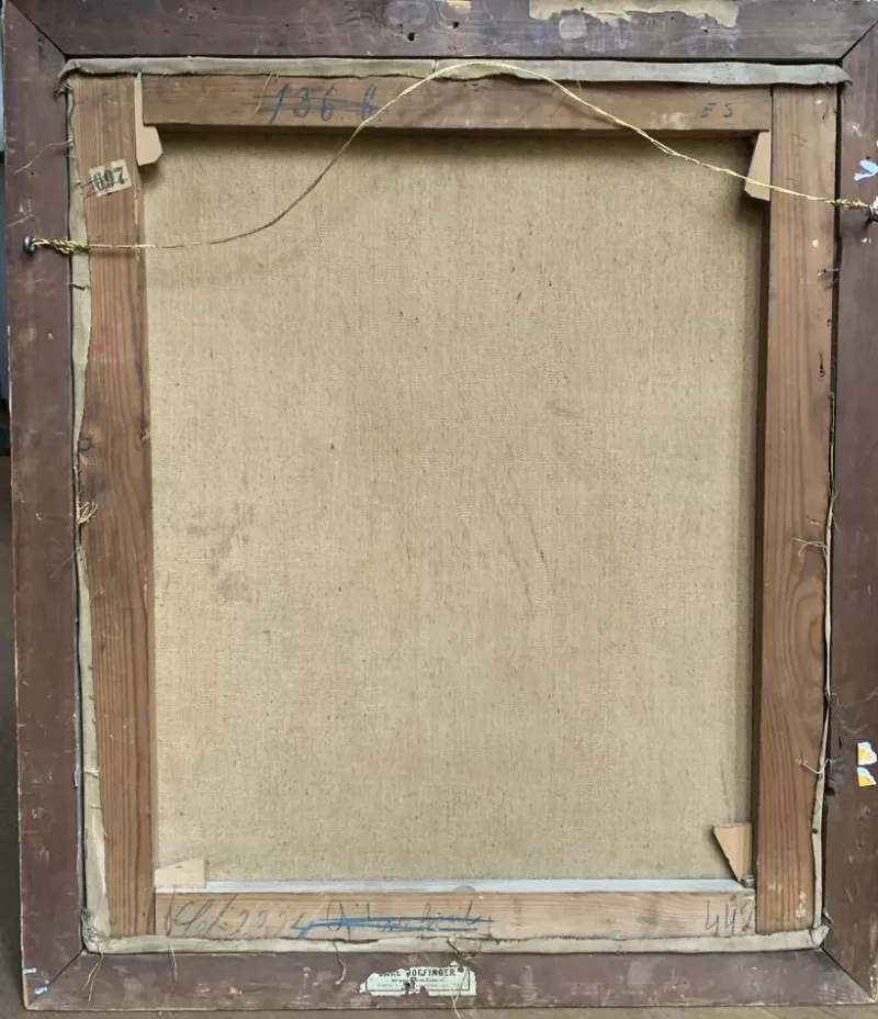 Sale Pamono Vintage Austrian Children's Picture with Illegible Signature, Circa 1900