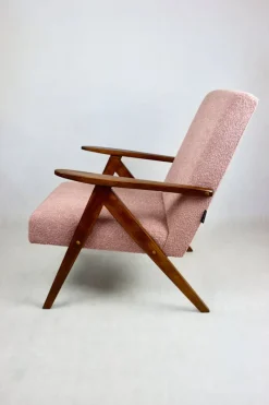 Pamono Vintage B-310 VAR Armchair in Pink Bouclé, 1970s><noscript><img width=