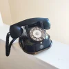 Best Pamono Vintage Bakelite Phone with Rotary Dial and Brass Carry Handle from Bell Telephone, Antwerp, Belgium, 1930s