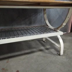 Sale Pamono Vintage Baker's Table with Iron Base and Beech Top