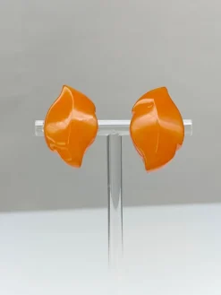 Pamono Vintage Baltic Amber Clips Earrings, Set of 2> Earrings