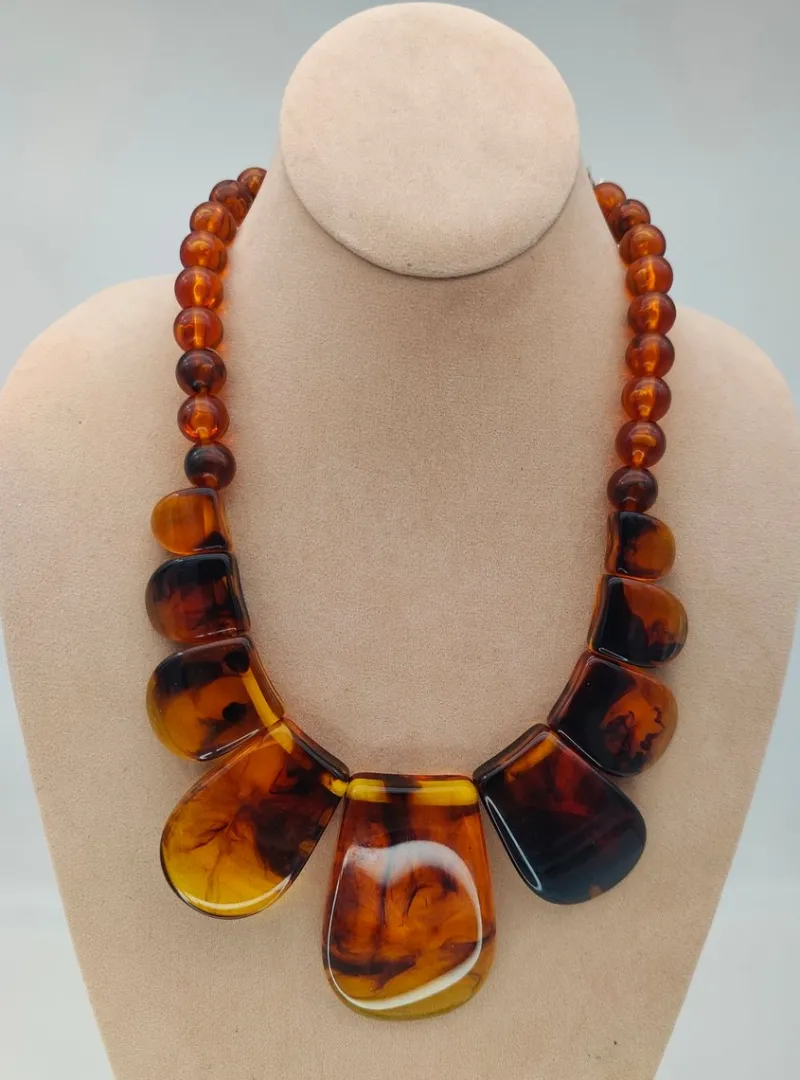 Pamono Vintage Baltic Amber Necklace> Necklaces