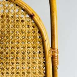 Pamono Vintage Bamboo and Vienna Straw Magazine Rack, 1960s><noscript><img width=