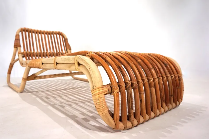 Pamono Vintage Bamboo Daybed, 1970
