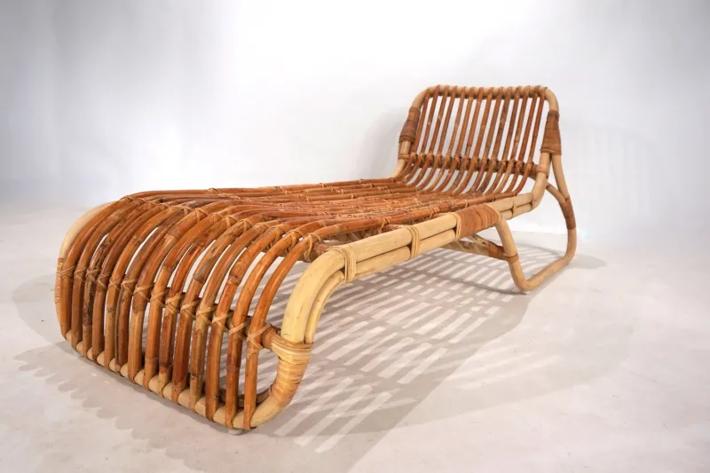 Pamono Vintage Bamboo Daybed, 1970