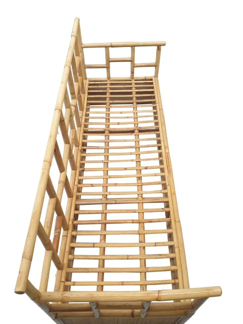 Pamono Vintage Bamboo Living Room Set from Vivai Del Sud, 1960s, Set of 3> Living Room Sets