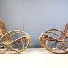 Online Pamono Vintage Bamboo Rocking Chair, 1960s, Set of 2