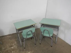 Pamono Vintage Banquetti School, 1970s, Set of 2> Children's Tables