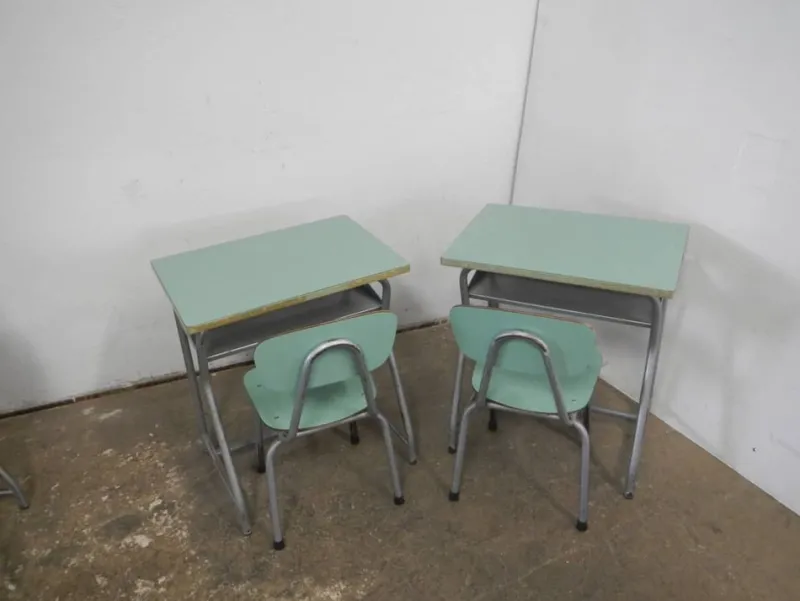 Pamono Vintage Banquetti School, 1970s, Set of 2> Children's Tables