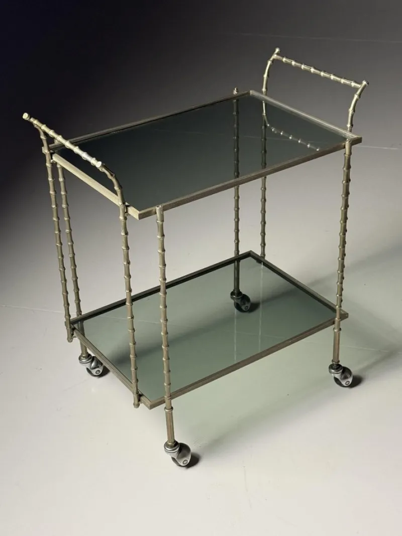 Discount Pamono Vintage Bar Cart in Faux Bamboo, 1960s