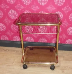 Pamono Vintage Bar Cart Table, 1970s> Serving Bar Carts & Trolleys