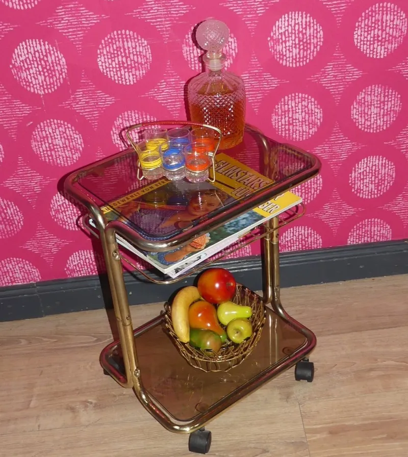 Pamono Vintage Bar Cart Table, 1970s> Serving Bar Carts & Trolleys