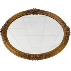 Pamono Vintage Baroque Style Gilt Framed Oval Mirror> Mirrors