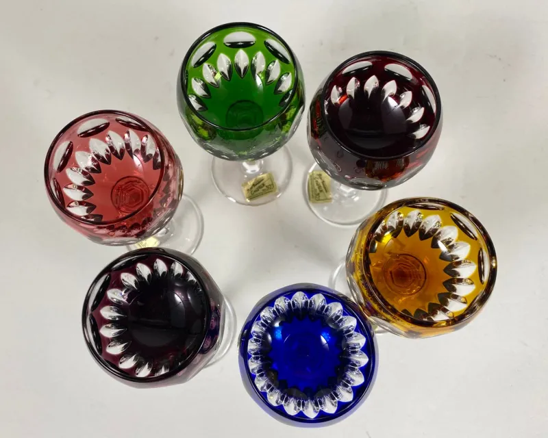Pamono Vintage Barthmann Crystal Liqueur Glasses, West Germany, 1969, Set of 6> Glassware