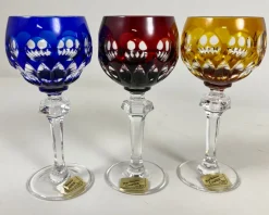 Pamono Vintage Barthmann Crystal Liqueur Glasses, West Germany, 1969, Set of 6><noscript><img width=