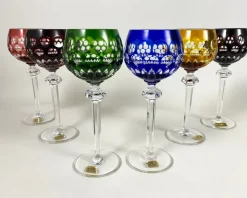 New Pamono Vintage Barthmann Crystal Wine Glasses, West Germany, 1960s, Set of 6