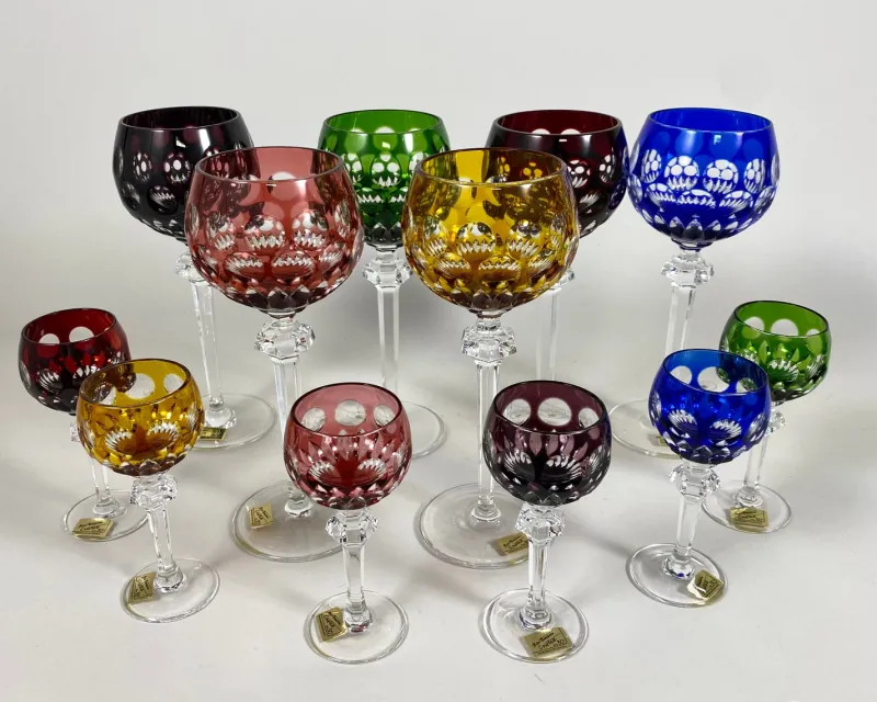 New Pamono Vintage Barthmann Crystal Wine Glasses, West Germany, 1960s, Set of 6