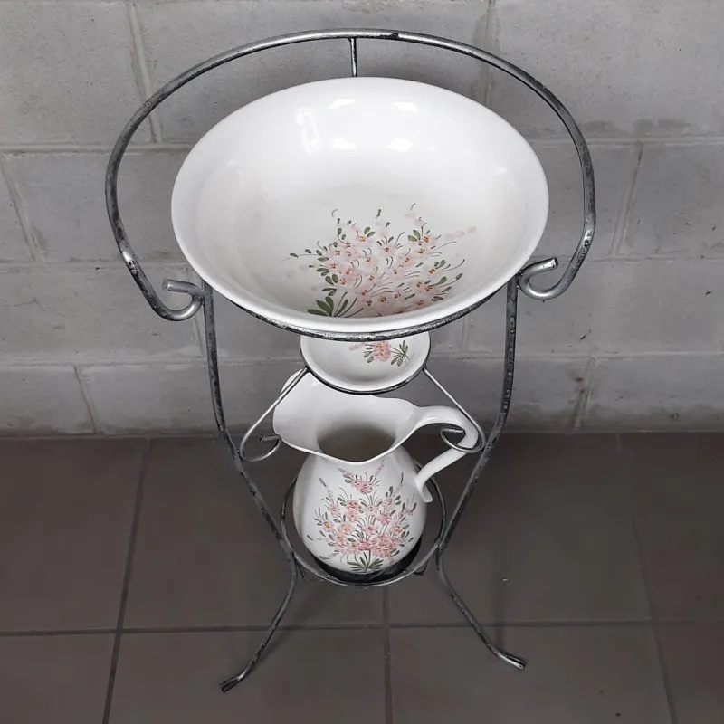 Hot Pamono Vintage Basin with Pitcher, 1950s, Set of 2