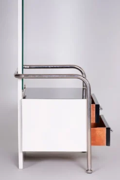 Pamono Vintage Bauhaus Black & White Dressing Table from Vichr, 1930s><noscript><img width=