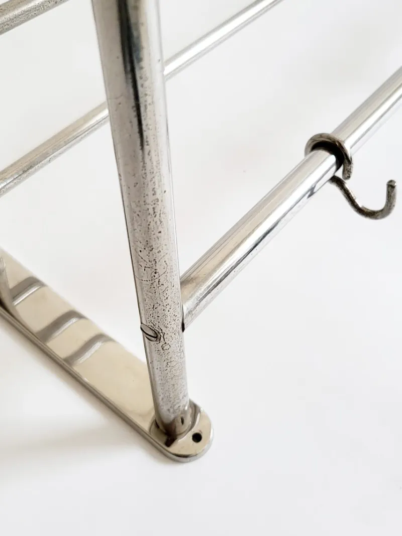 Clearance Pamono Vintage Bauhaus Chrome Wall Rack, 1930s
