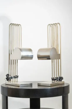 Pamono Vintage Bauhaus Lamps by Marcel Breuer, 1920s, Set of 2> Table Lamps