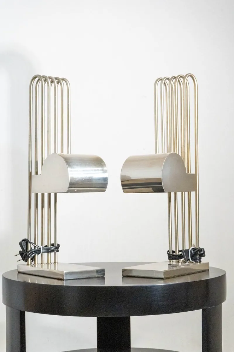 Pamono Vintage Bauhaus Lamps by Marcel Breuer, 1920s, Set of 2> Table Lamps