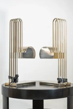 Pamono Vintage Bauhaus Lamps by Marcel Breuer, 1920s, Set of 2> Table Lamps