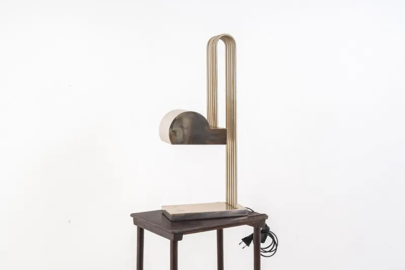 Pamono Vintage Bauhaus Lamps by Marcel Breuer, 1920s, Set of 2> Table Lamps