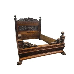 Outlet Pamono Vintage Bed in Wood