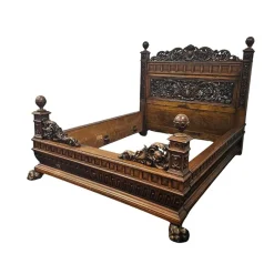 Outlet Pamono Vintage Bed in Wood