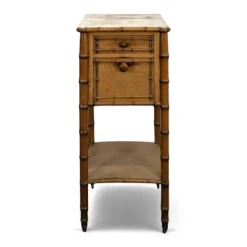 Outlet Pamono Vintage Bedside Table in Bamboo