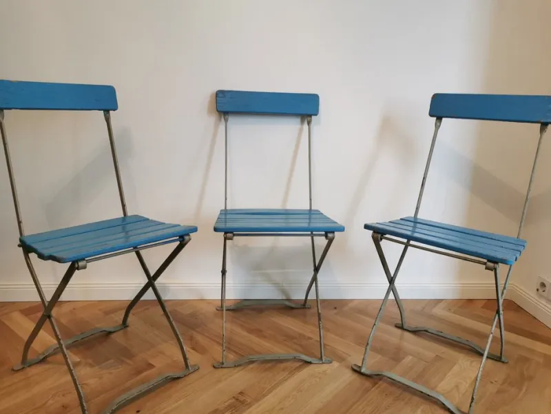 Outlet Pamono Vintage Beer Garden Chair, Set of 3