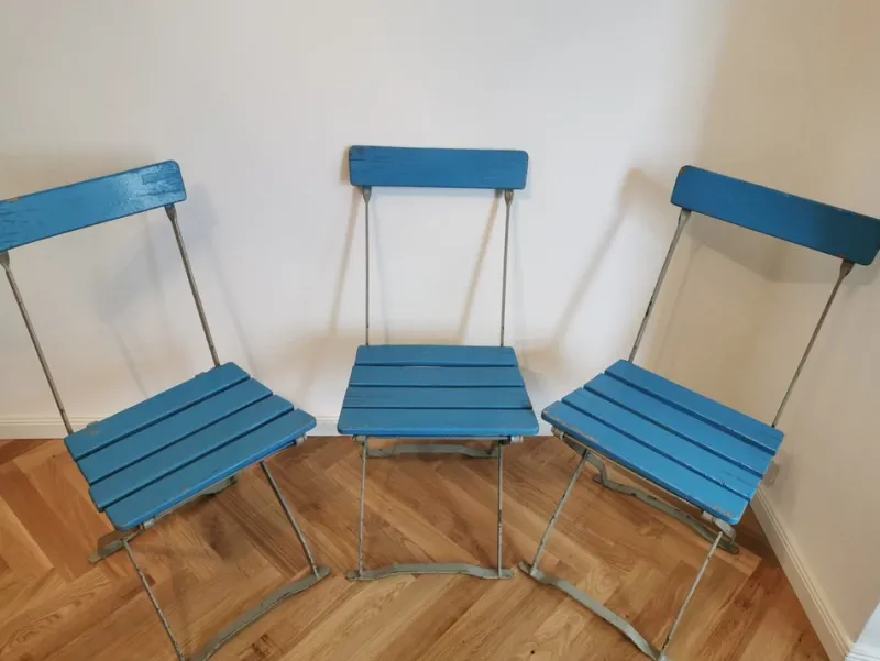 Outlet Pamono Vintage Beer Garden Chair, Set of 3
