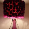 Pamono Vintage Belgian Table Lamp with Purple Crystal Glass Base from Cristallerie du Val St Lambert, 1970s> Table Lamps