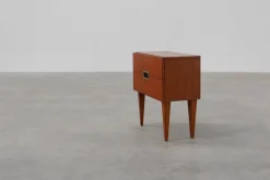 Pamono Vintage Belgian Teak Veneer Nightstand, 1950s><noscript><img width=