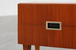 Pamono Vintage Belgian Teak Veneer Nightstand, 1950s><noscript><img width=