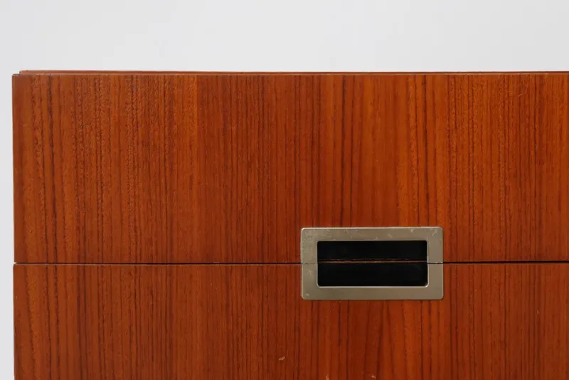 Pamono Vintage Belgian Teak Veneer Nightstand, 1950s> Nightstands
