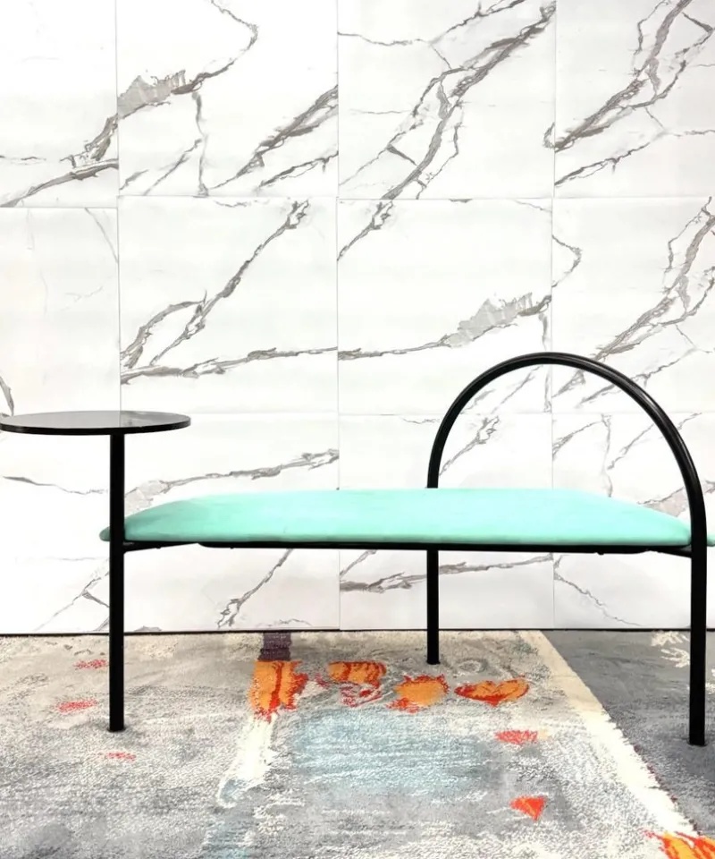 Discount Pamono Vintage Bench in Metal, 1980