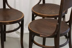 Pamono Vintage Bentwood Bistro Chairs from Fischel 1920s. Set of 6> Side Chairs & Dining Chairs