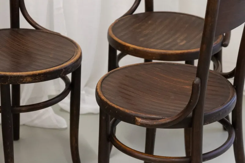 Pamono Vintage Bentwood Bistro Chairs from Fischel 1920s. Set of 6> Side Chairs & Dining Chairs